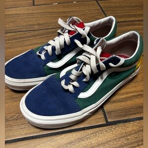 Vans Old Skool Yacht Club M-6/W-7.5 Skate Shoe Colorblock  Low Lace Up Suede